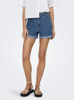ONLVEGA Taille haute Regular Fit Short en denim