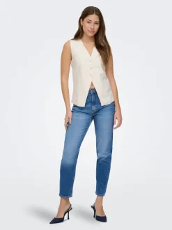 ONLVENEDA Taille haute Mom Fit Jeans