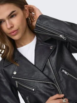 ONLVERA Veste en cuir synthétique