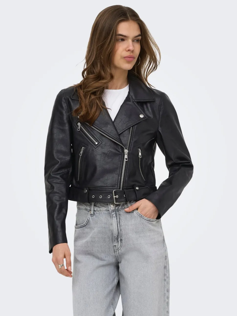 ONLVERA Veste en cuir synthétique