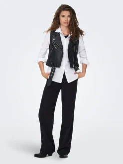 ONLVERA Veste en cuir synthétique