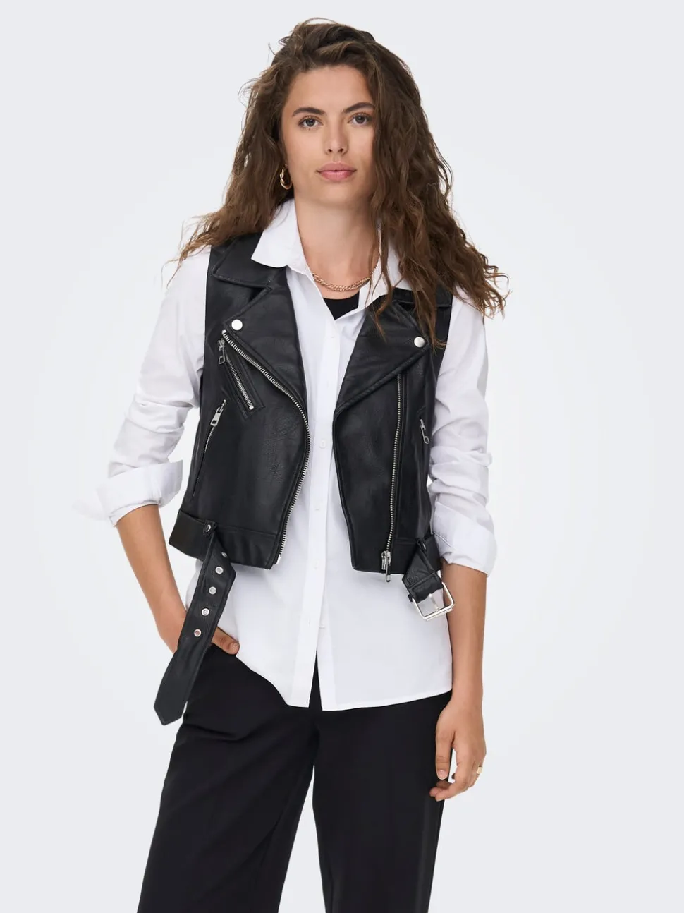 ONLVERA Veste en cuir synthétique