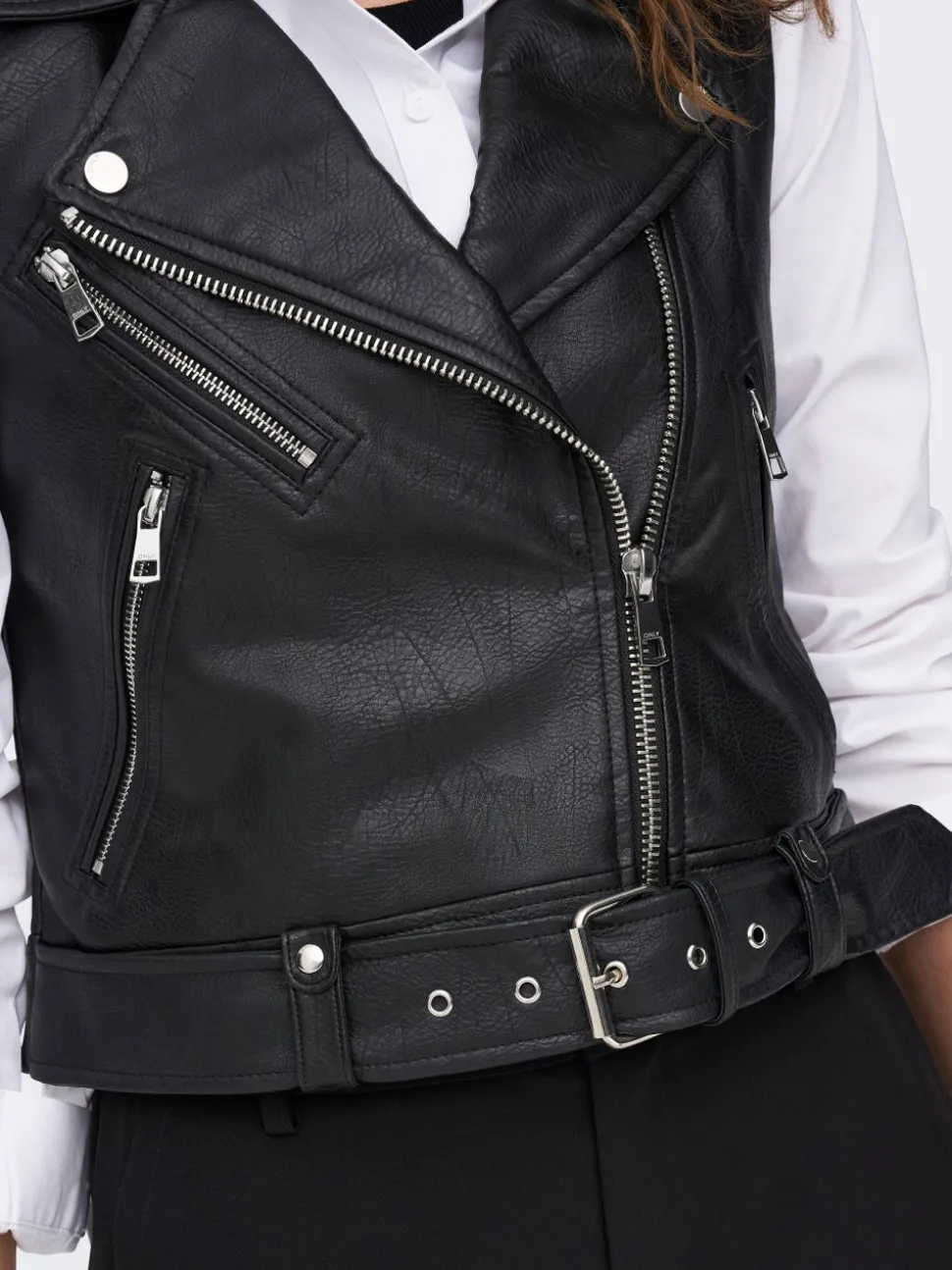ONLVERA Veste en cuir synthétique