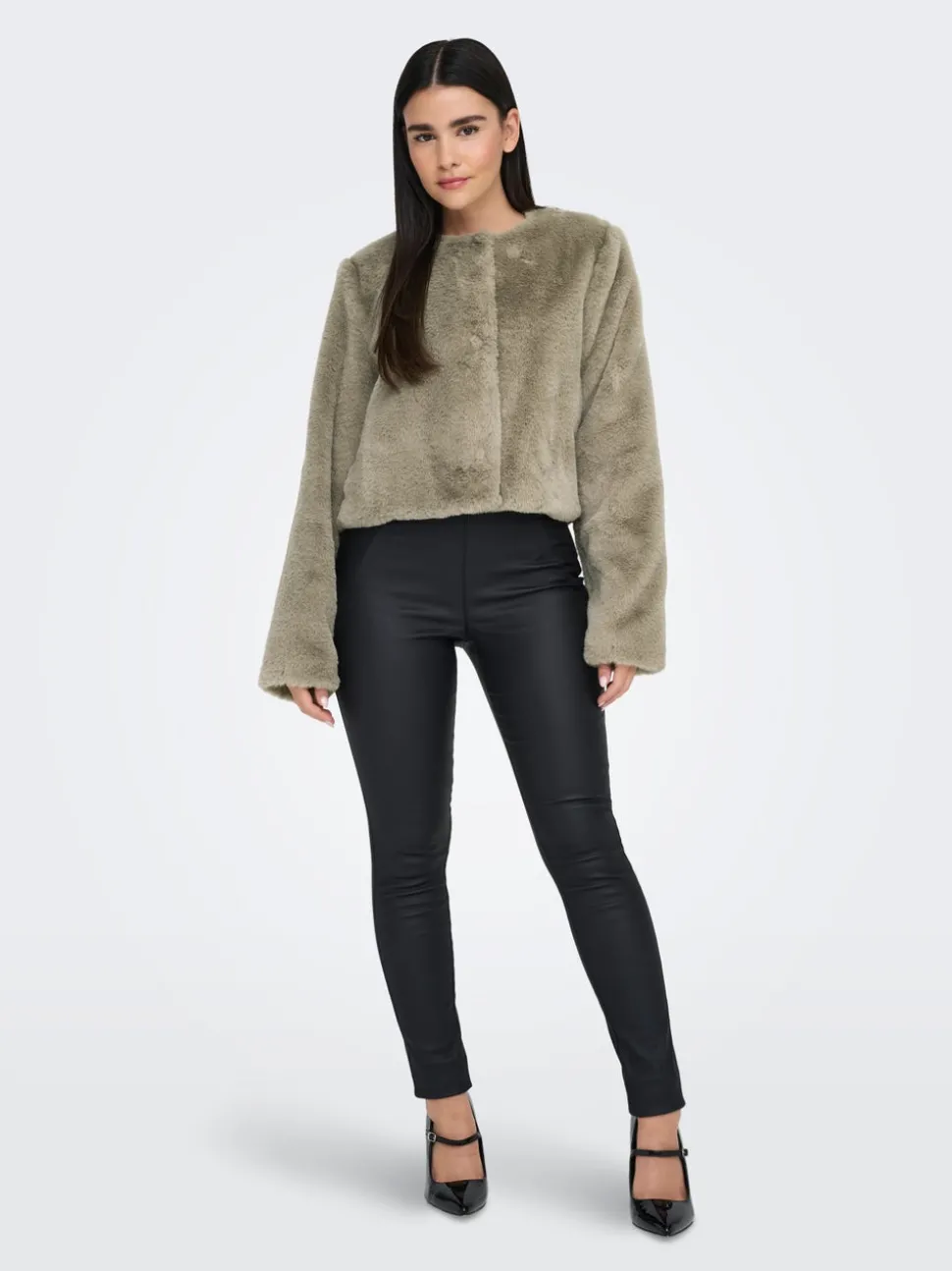 ONLVIDA Veste en Immitation Fourrure