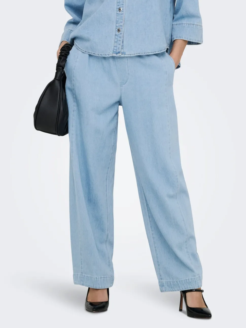 ONLVIX Taille moyenne Coupe barrel Jeans