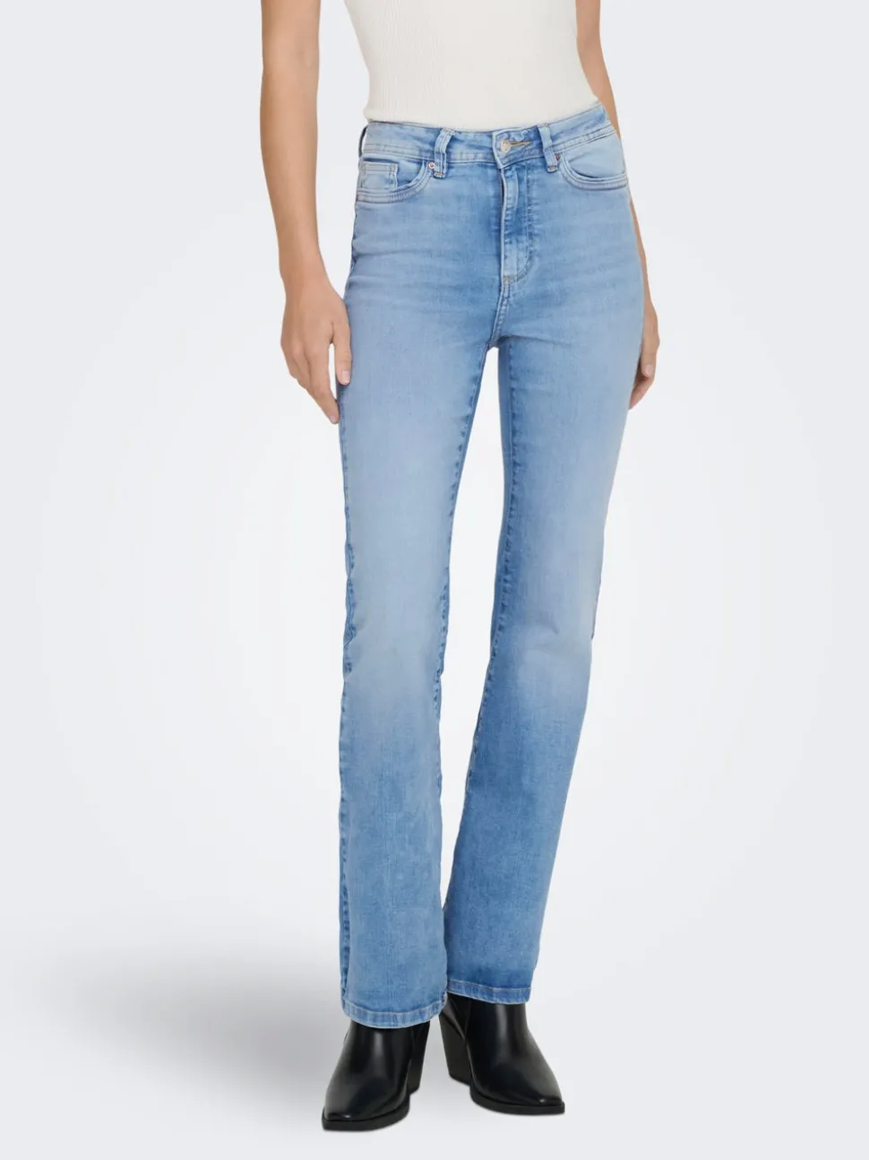 ONLWAUW Taille haute Flared Fit Jeans