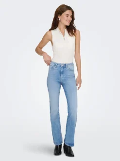 ONLWAUW Taille haute Flared Fit Jeans