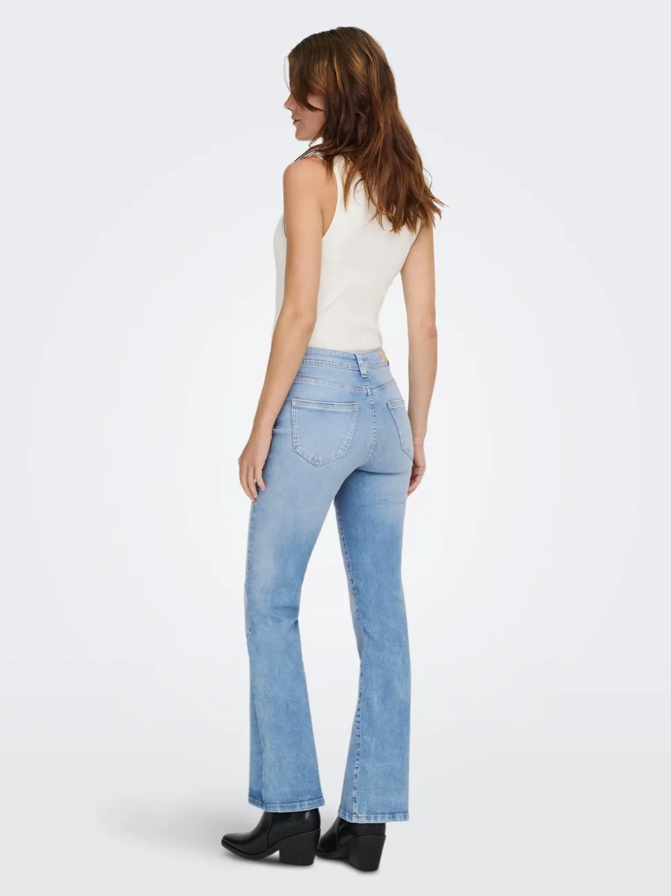 ONLWAUW Taille haute Flared Fit Jeans