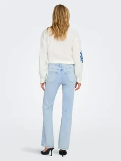ONLWAUW Taille haute Flared Fit Jeans