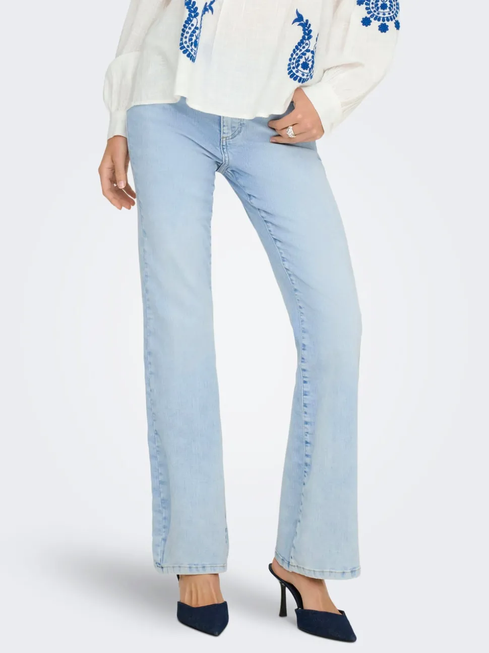 ONLWAUW Taille haute Flared Fit Jeans