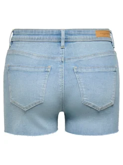 ONLWAUW Taille moyenne Regular Fit Short en denim