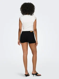 ONLWAUW Taille moyenne Regular Fit Short en denim