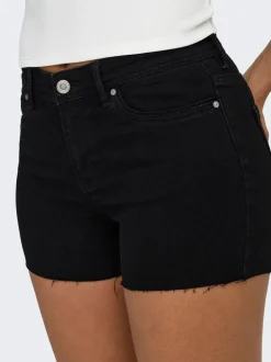 ONLWAUW Taille moyenne Regular Fit Short en denim