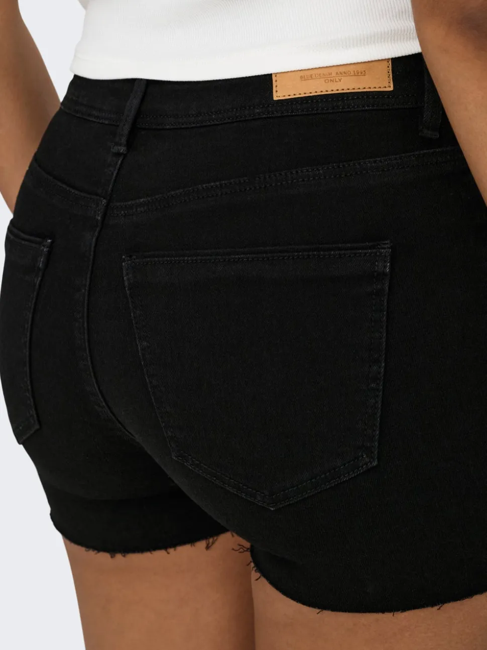 ONLWAUW Taille moyenne Regular Fit Short en denim