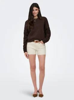 ONLWAUW Taille moyenne Regular Fit Short en denim