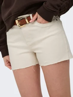 ONLWAUW Taille moyenne Regular Fit Short en denim