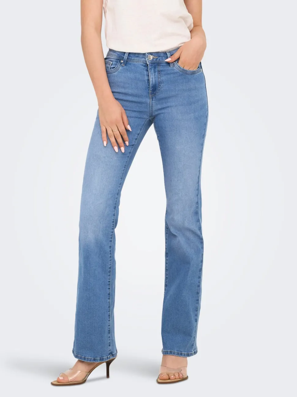 ONLWOW Taille moyenne Flared Fit Jeans