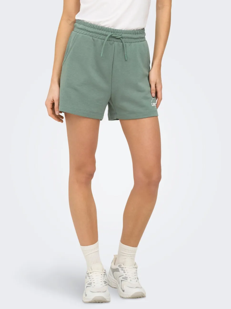 ONPCAVA Taille haute Loose Fit Short en molleton