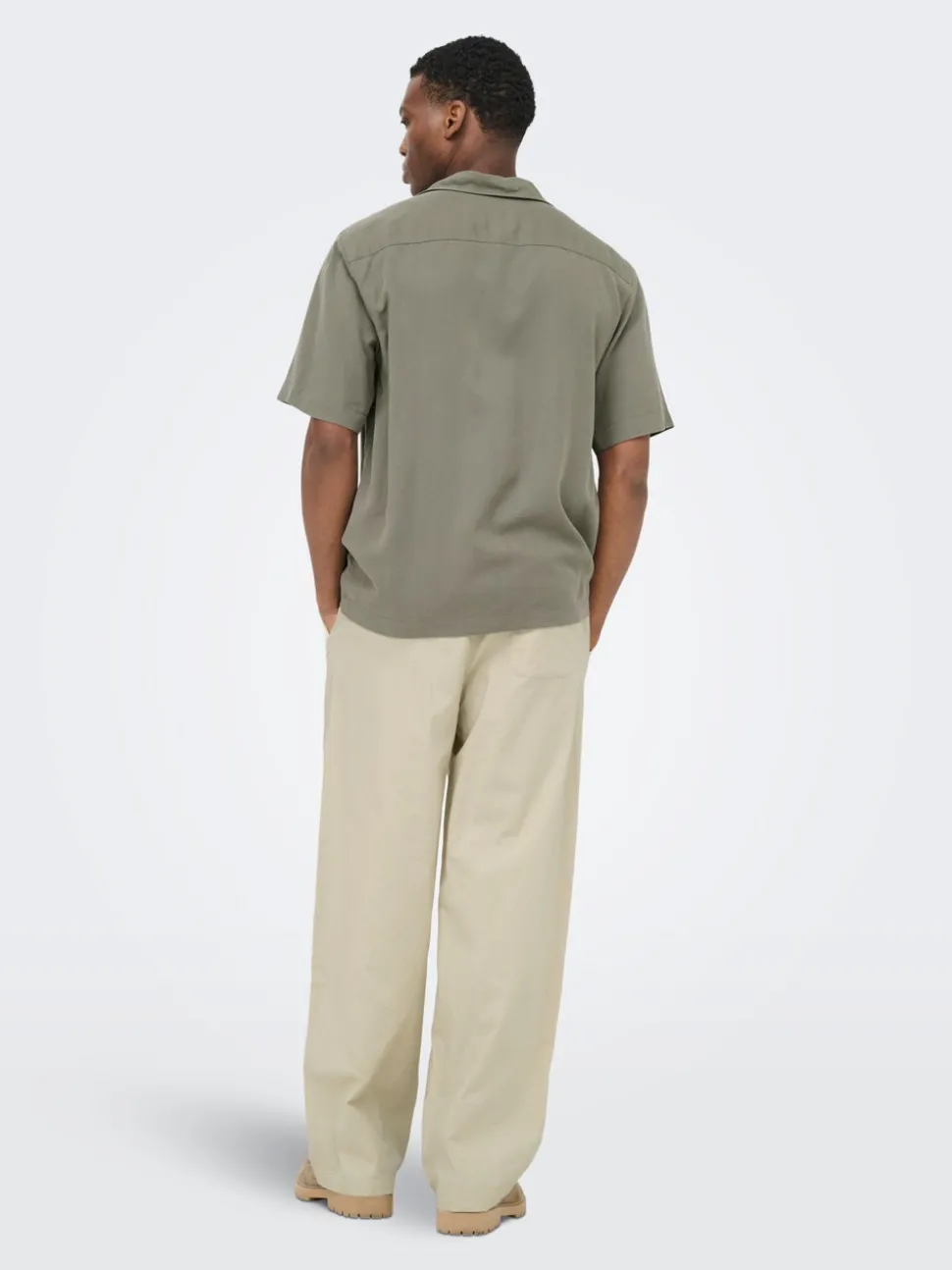 ONSDAVES Wide Leg Fit Lin Pantalon