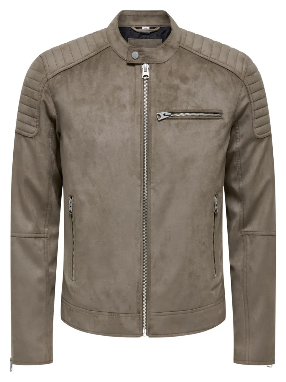 ONSGUS Veste en cuir synthétique