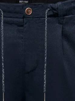 ONSLEO Tapered fit - Cropped Lin Pantalon chino