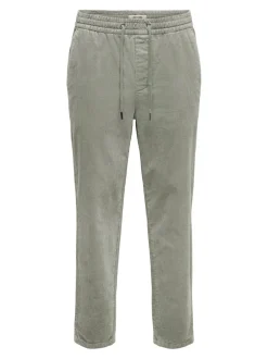 ONSLINUS Pantalon en velours côtelé coupe fuselée