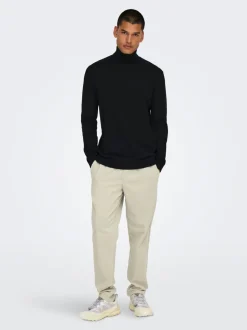 ONSLINUS Pantalon en velours côtelé coupe fuselée