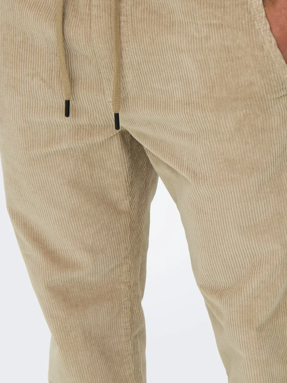 ONSLINUS Pantalon en velours côtelé coupe fuselée