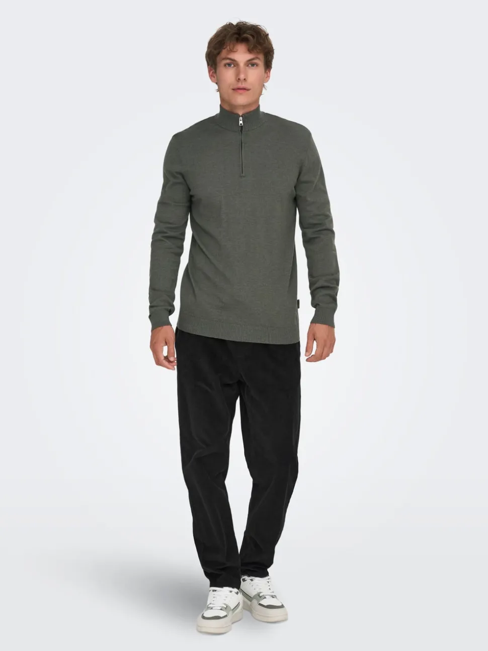 ONSLINUS Pantalon en velours côtelé coupe fuselée