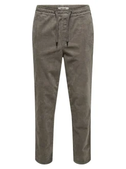 ONSLINUS Pantalon en velours côtelé coupe fuselée