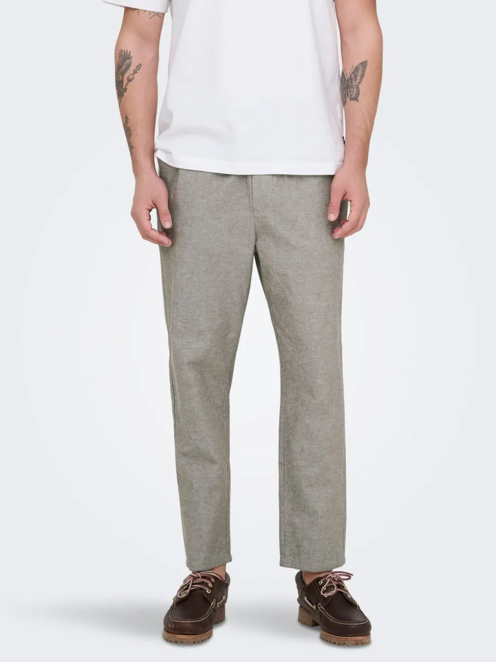 ONSLINUS Tapered Fit Lin Jogger
