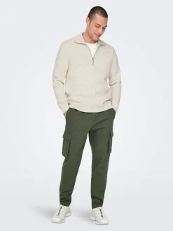 ONSLINUS Tapered Fit Lin Pantalon cargo