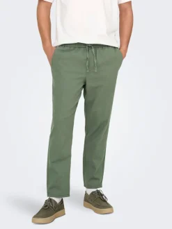 ONSLINUS Tapered Fit Lin Jogger