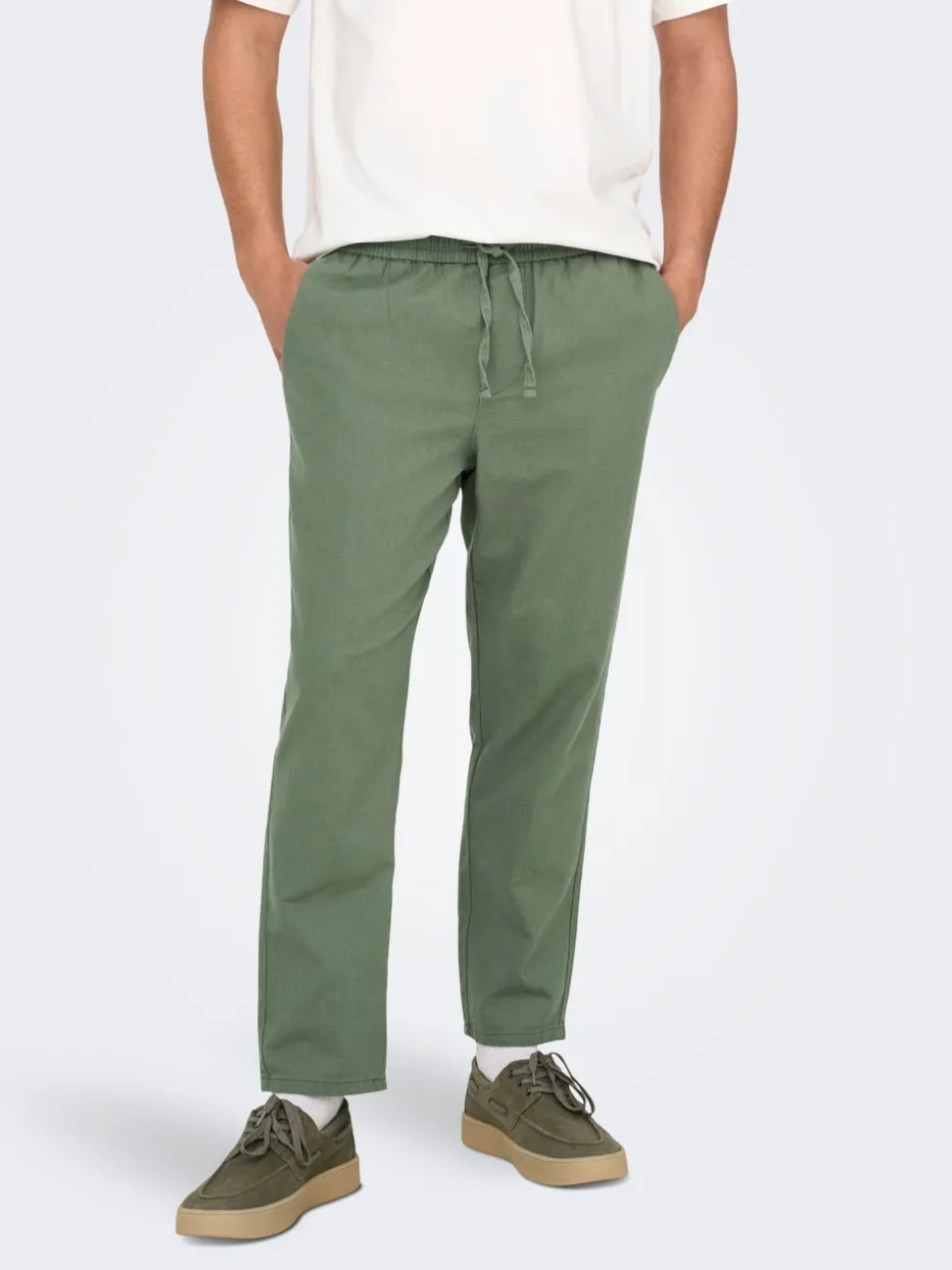 ONSLINUS Tapered Fit Lin Jogger