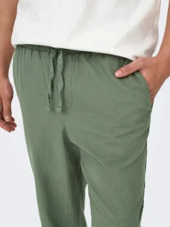 ONSLINUS Tapered Fit Lin Jogger
