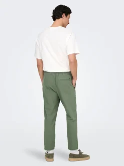 ONSLINUS Tapered Fit Lin Jogger