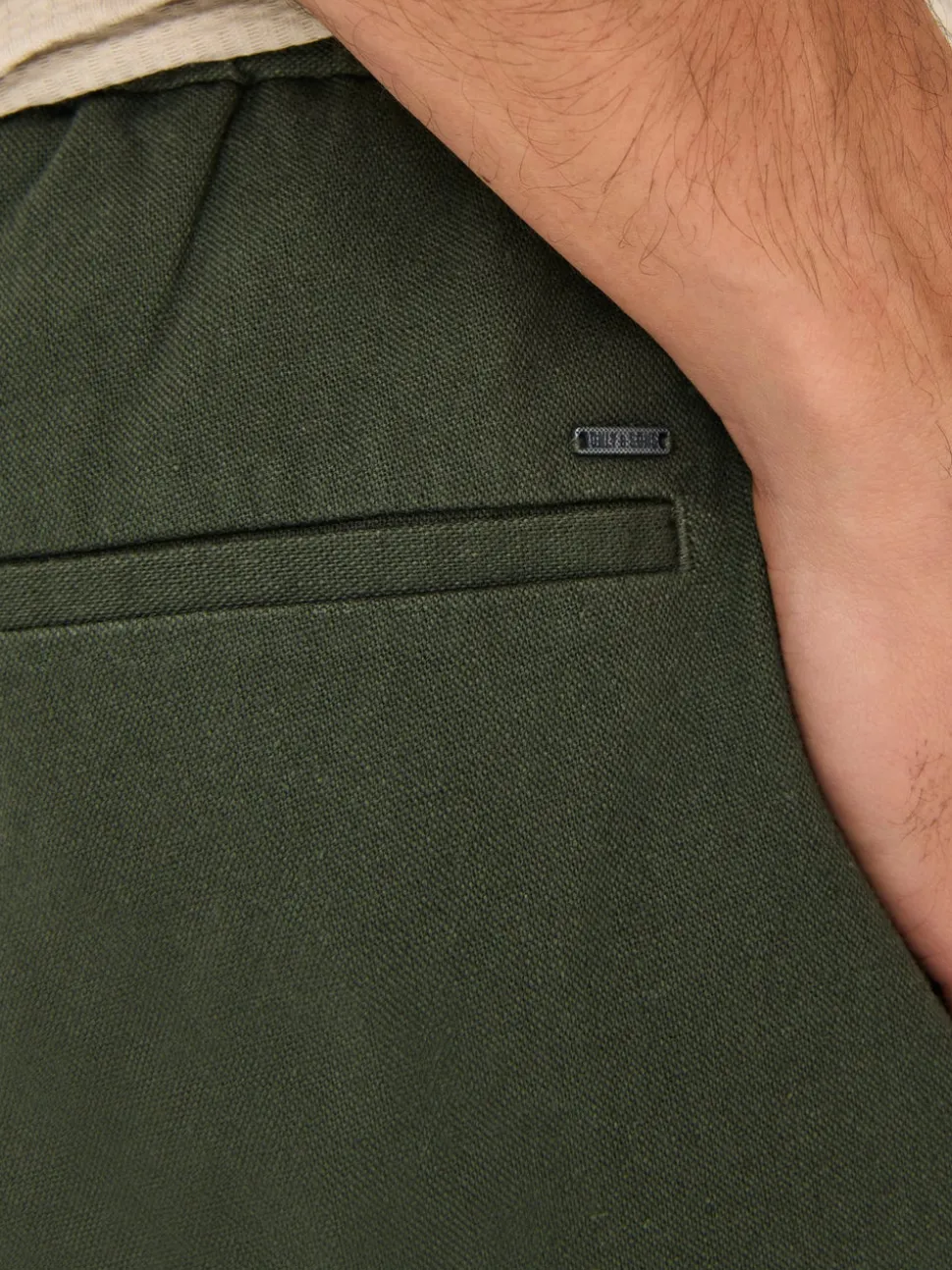 ONSLINUS Tapered Fit Lin Jogger