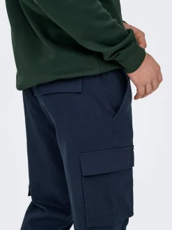 ONSLINUS Tapered Fit Lin Pantalon cargo