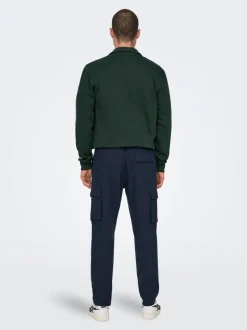 ONSLINUS Tapered Fit Lin Pantalon cargo
