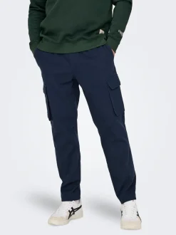 ONSLINUS Tapered Fit Lin Pantalon cargo