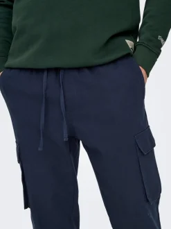 ONSLINUS Tapered Fit Lin Pantalon cargo