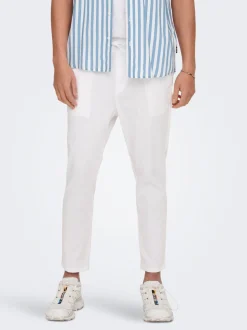 ONSLINUS Tapered Fit Lin Jogger