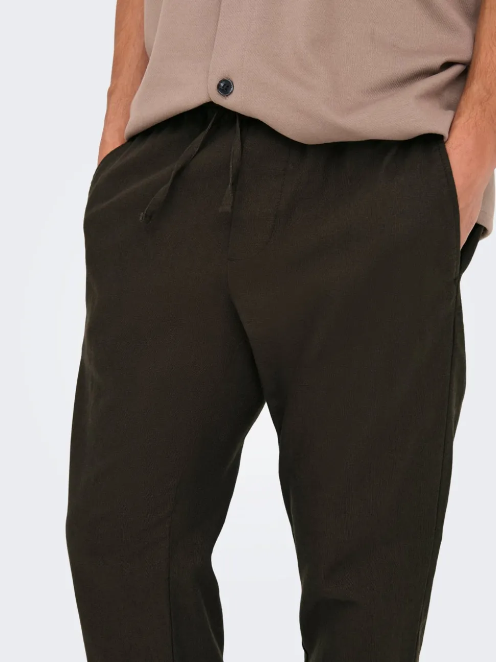 ONSLINUS Tapered Fit Lin Jogger