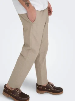 ONSLINUS Tapered Fit Lin Jogger