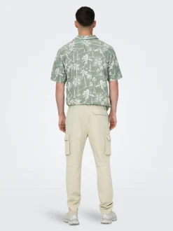 ONSLINUS Tapered Fit Lin Pantalon cargo