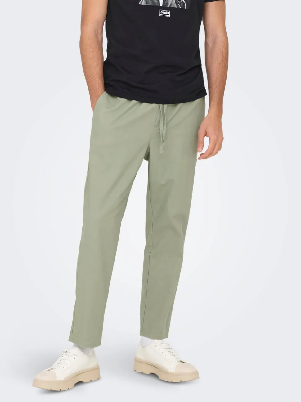 ONSLINUS Tapered Fit Lin Jogger
