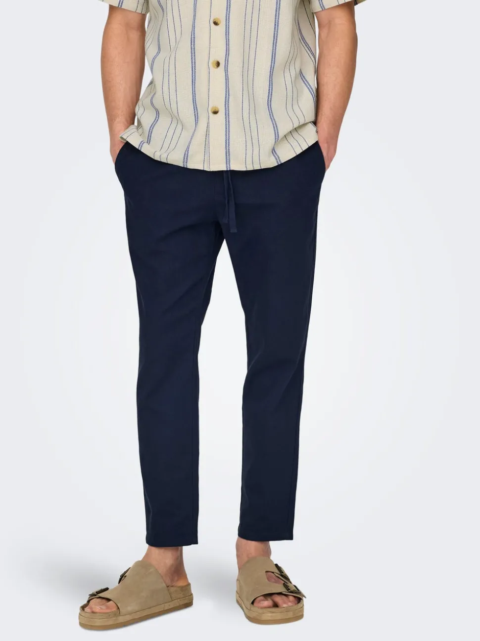 ONSLINUS Tapered Fit Lin Jogger
