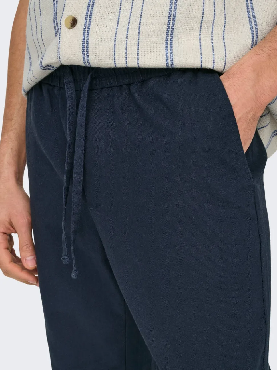 ONSLINUS Tapered Fit Lin Jogger