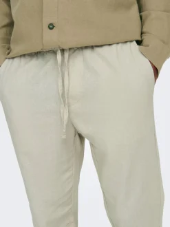 ONSLINUS Tapered Fit Lin Jogger