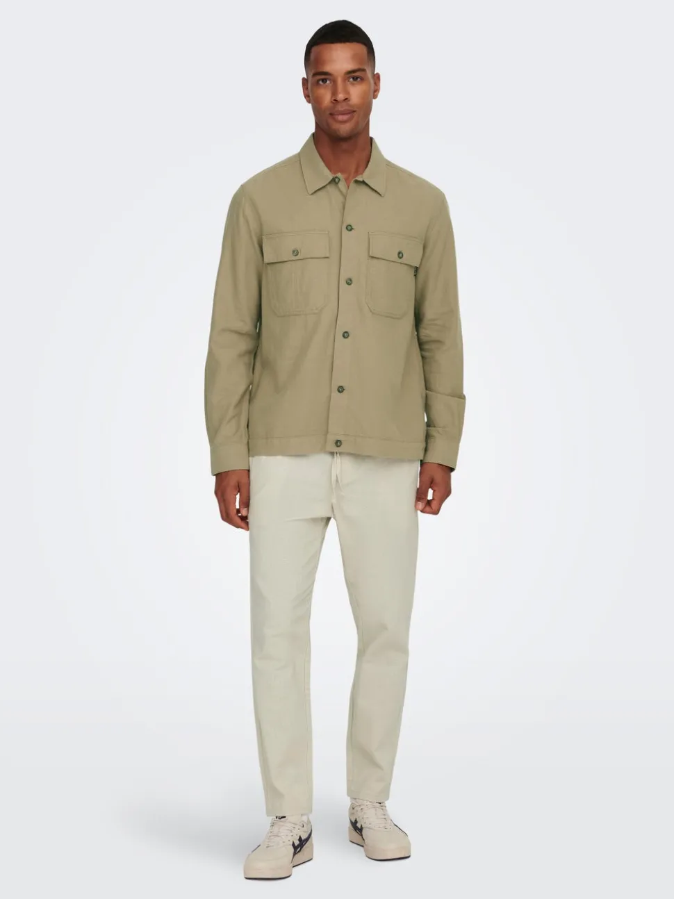 ONSLINUS Tapered Fit Lin Jogger